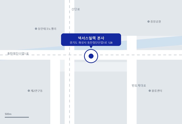 화성 P4 팹이 들어서는 넥서스일렉 캠퍼스 위치도